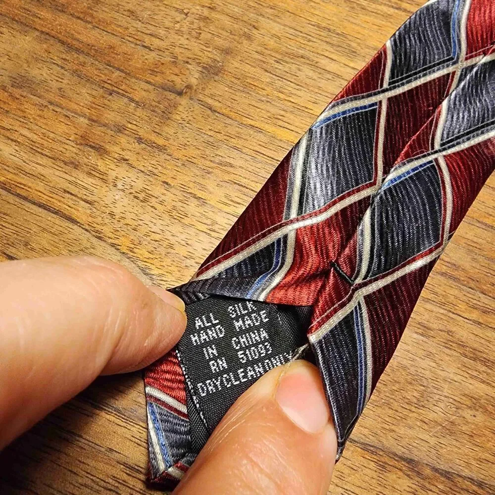 Stafford Multicolor Argyle Pattern Diamond‎ Necktie (Set of Two) 100% Silk